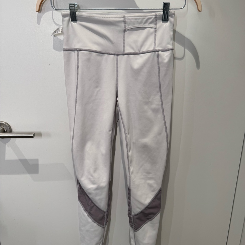 Athleta White and Gray Leggings